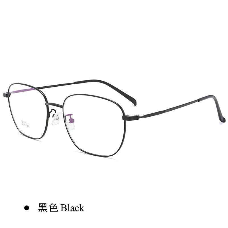 Bclear Men's Full Rim Titanium Alloy Eyeglasses ZT1124 - Lightweight Durable Glasses for Work, Reading & Driving