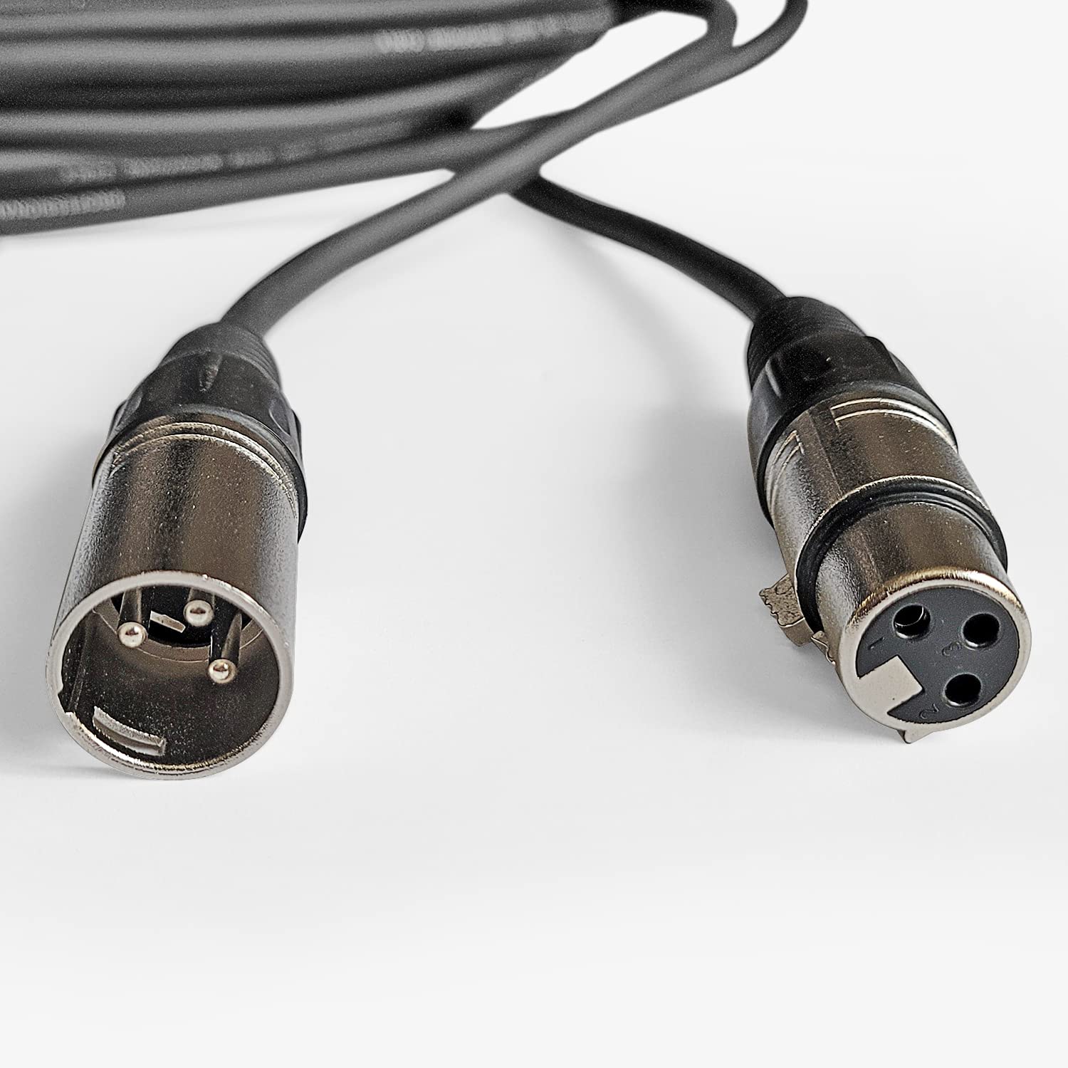 Premium XLR Male to Female Microphone Cable (2 Pack) - Balanced Audio Cord for Studio Recording, Live Performance & Podcasting - Durable Shielded Professional Audio Cable for Mics, Mixers & Audio Interfaces