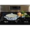 3 Quart Saute Pan with Ocean Swirl Enamel Coating - Nonstick, Oven Safe Cookware for Sauteing, Frying & Simmering | Perfect for Stovetop & Oven Cooking