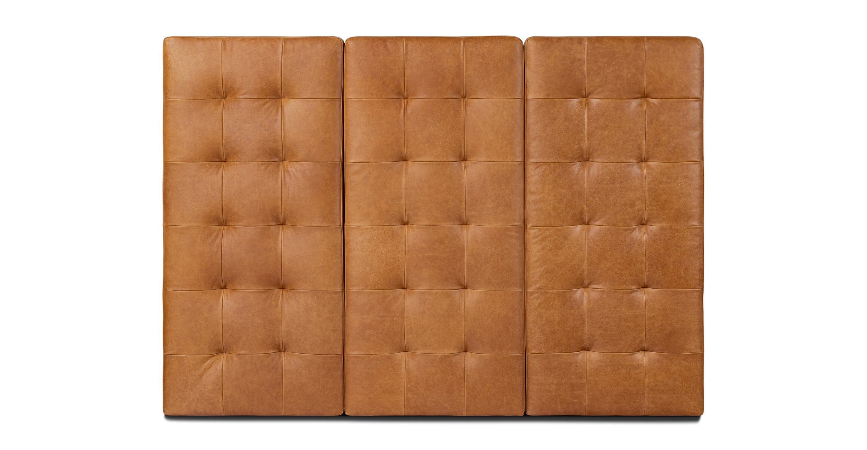 Luxury Napa Leather Bed Headboard - Queen Size Upholstered Headboard with Button Tufting for Master Bedroom, Bedroom Decor, and Home Staging