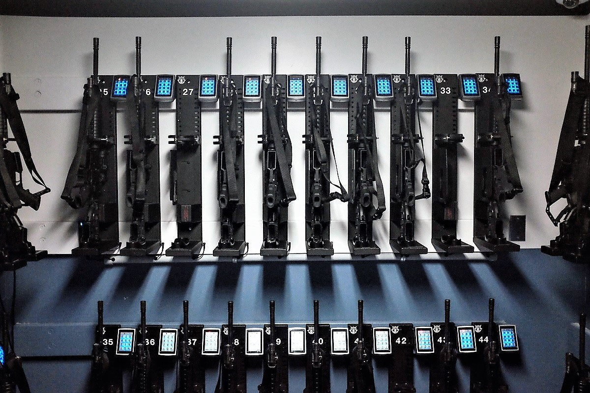 6-Gun Ready to Deploy Rifle Rack - Secure Firearm Storage for Home, Vehicle & Hunting | Tactical Gun Organizer for AR-15, Shotguns & Hunting Rifles
