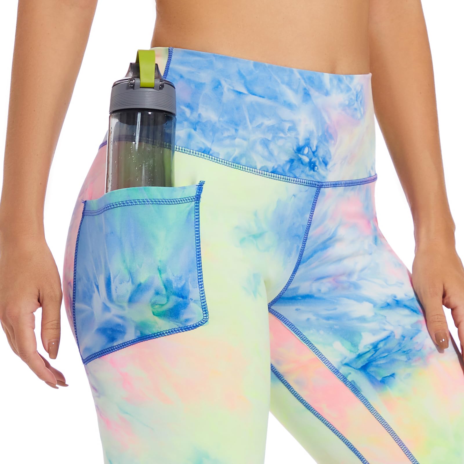 iniber Women's High Waist Biker Shorts with Pockets - Workout Yoga Running Spandex Athletic Bicycle Leggings - Perfect for Gym, Cycling & Casual Wear