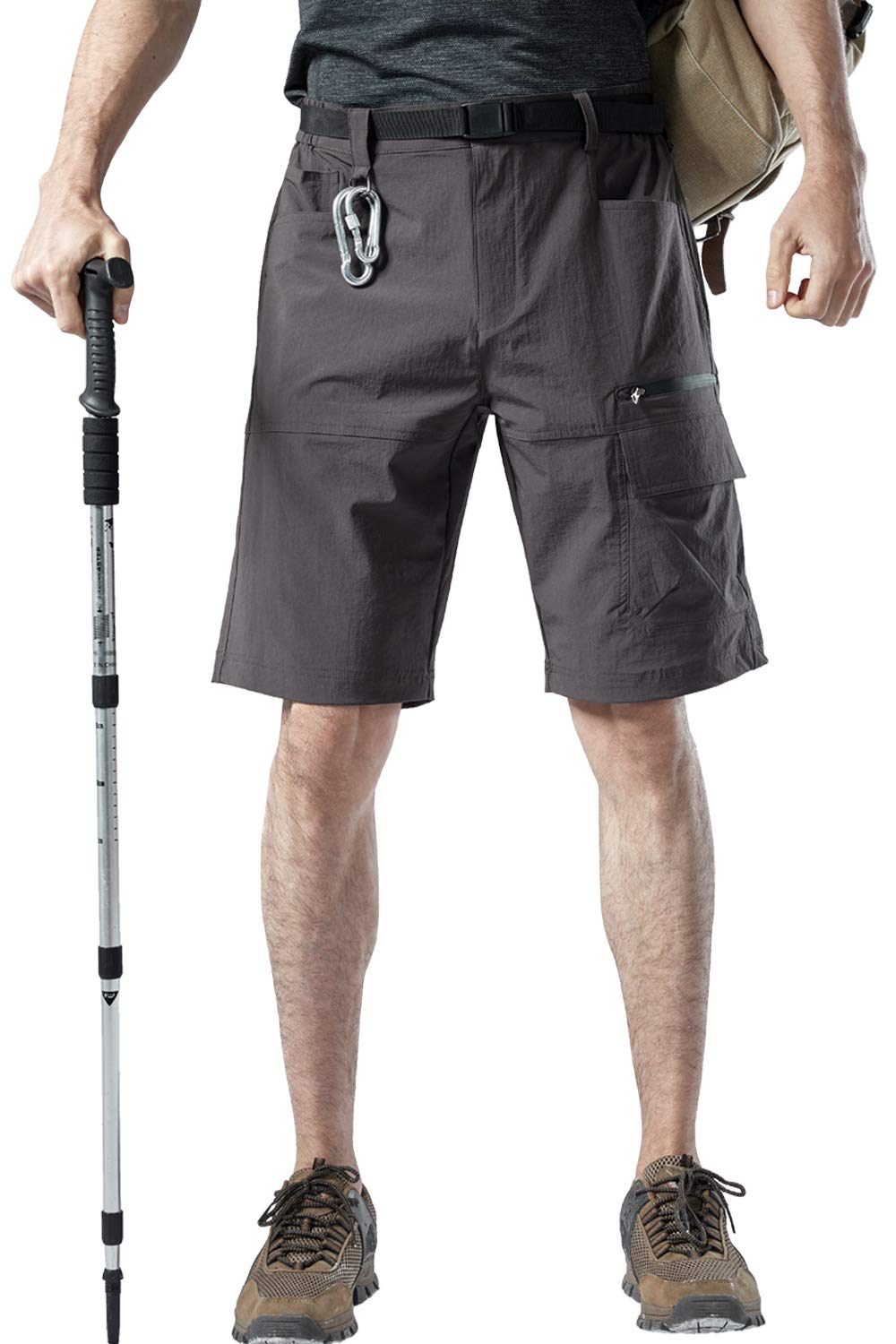 Men's Quick-Dry Elastic Shorts - Water Resistant, Durable & Plus Size - Perfect for Running, Gym, Swimming & Outdoor Activities