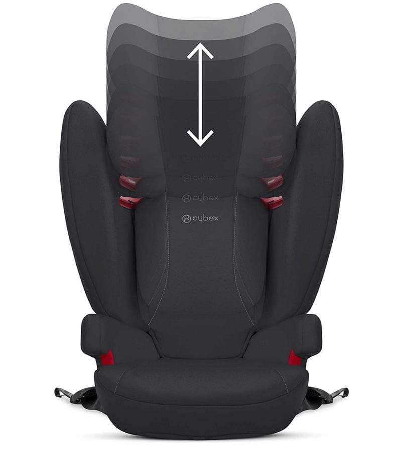 Cybex Solution B-Fix Booster Car Seat for Kids - Volcano Black | Safe & Comfortable for Travel & School Drop-Offs