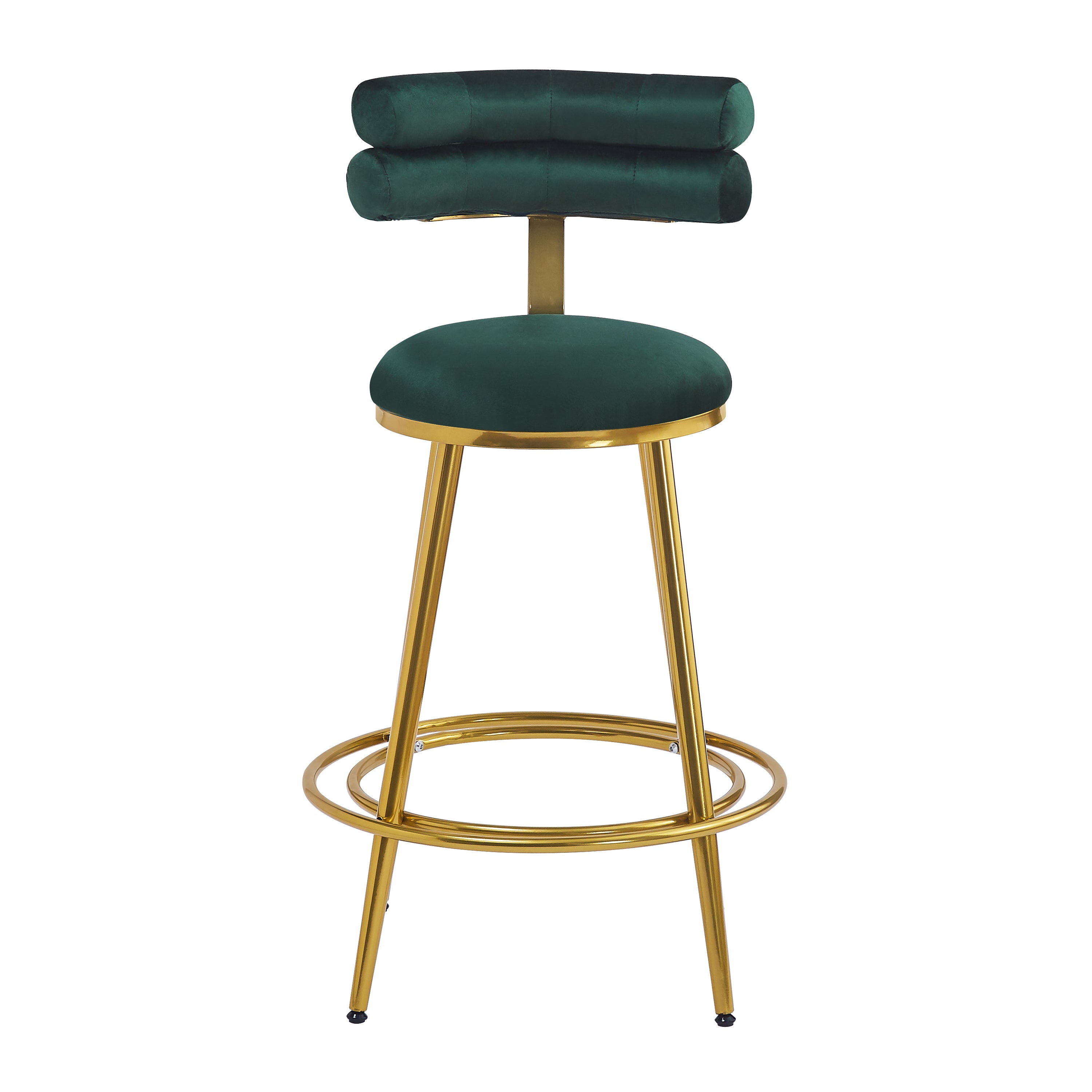 Modern Velvet Counter Stools Set of 2 - 27.65