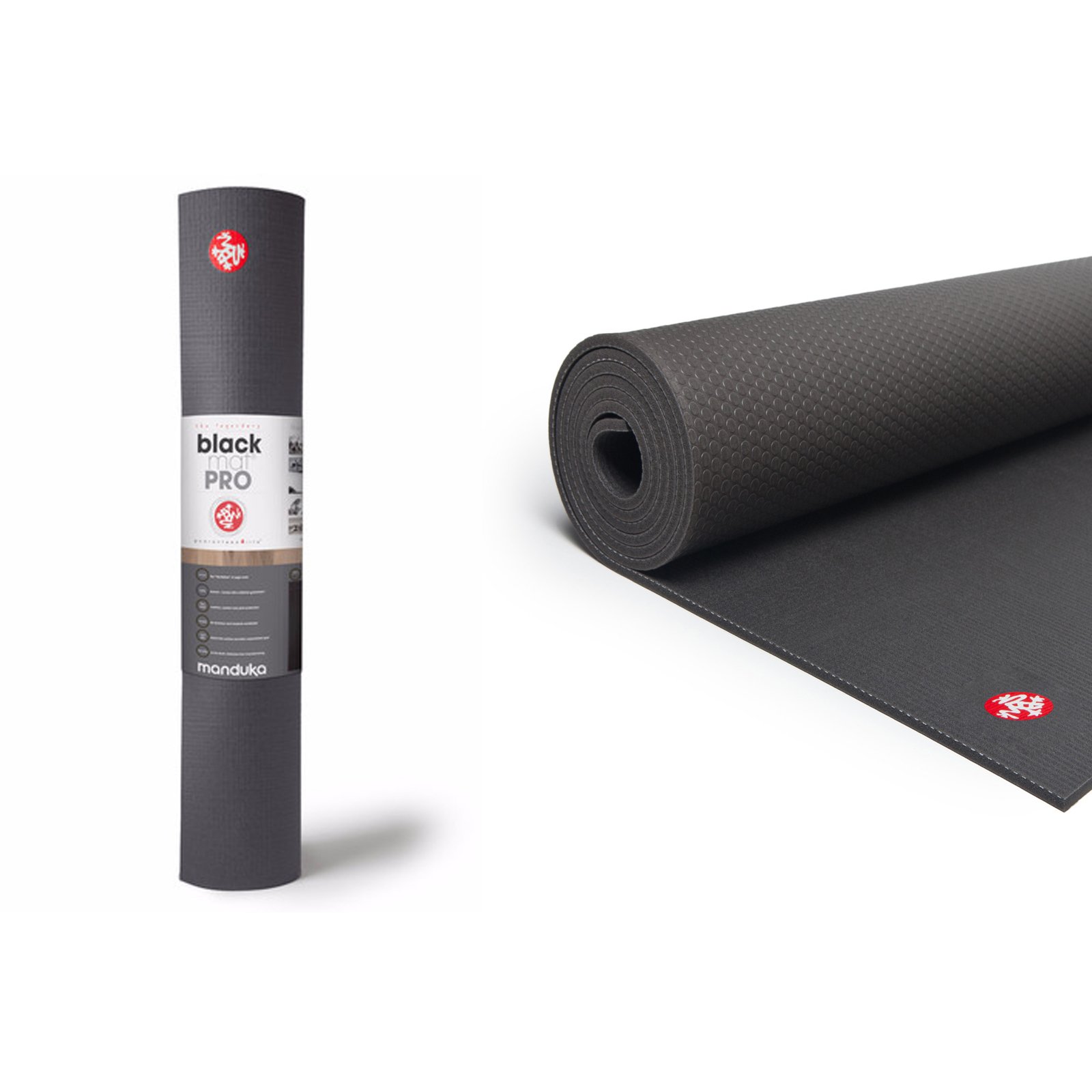 Manduka Pro Yoga Mat - Premium Non-Slip Black Yoga Mat for Professional Practice, Home & Studio Workouts - Ideal for Hot Yoga, Pilates & Meditation