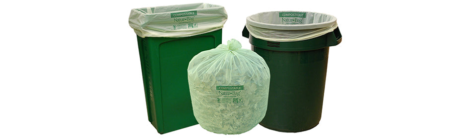 33x40 Inch Eco-Friendly Compostable Trash Bags - 33 Gallon Biodegradable Garbage Liners for Kitchen, Yard Waste & Organic Recycling