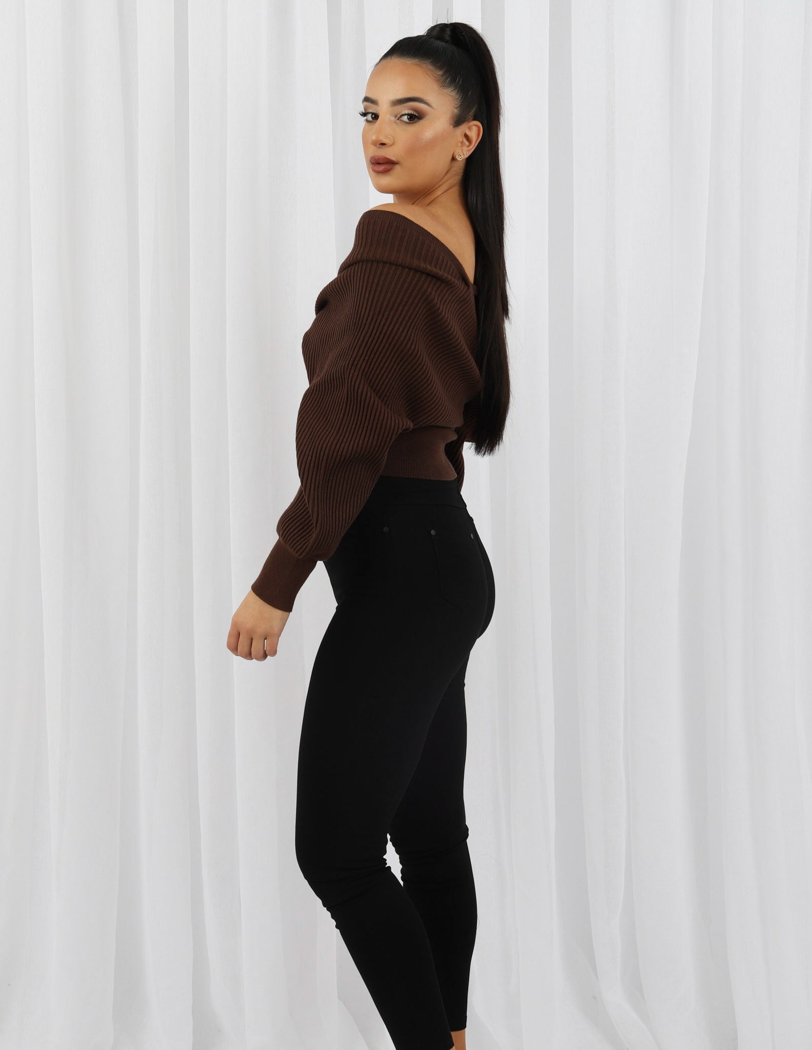 Women's Stylish Cross Over Knit Top - Soft Comfortable V-Neck Pullover Sweater for Casual Wear & Layering