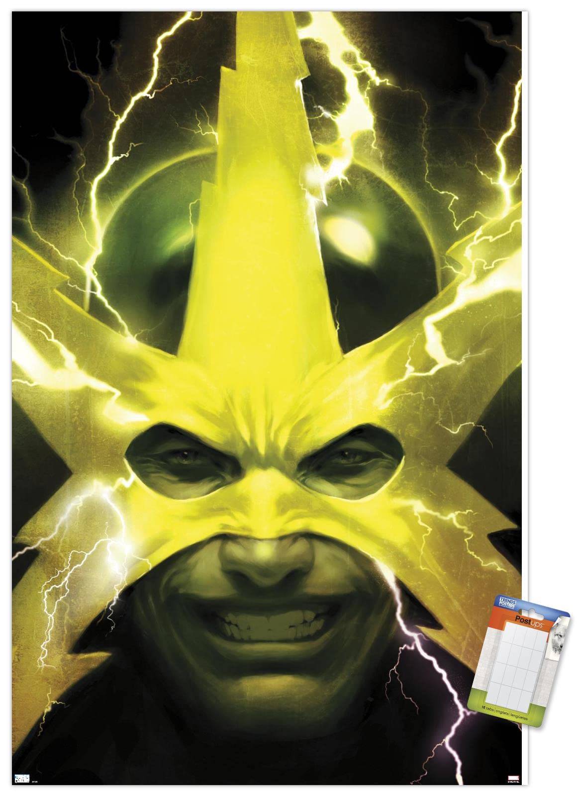 Marvel Comics Electro Web of Spider-Man #2 Premium Wall Poster 22.4x14.7 Inches - Official Licensed Superhero Decor for Bedroom, Game Room & Office - Includes Poster & Mounting Bundle