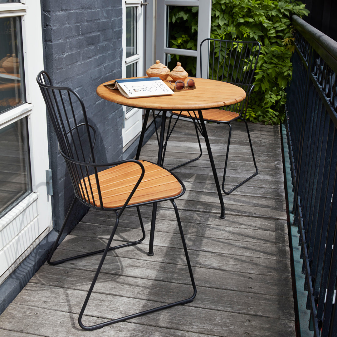Outdoor Cafe Table - Weather-Resistant Round Bistro Table for Patio, Garden, and Restaurant Use - Perfect for Dining, Relaxing, and Entertaining Outdoors