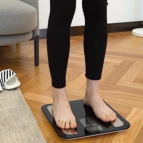Smart Full Body Composition Analyzer Scale - Digital BMI, Body Fat, Muscle Mass & Weight Monitor with Bluetooth Sync - Perfect for Home Gym, Fitness Tracking & Health Management