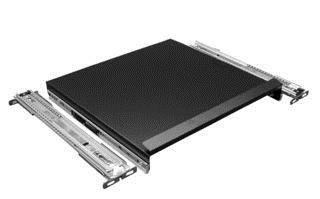 Hammond Manufacturing RAKS19BK1 19-Inch Keyboard Drawer - Black | Under Desk Keyboard Tray for Office & Home Workspace Organization