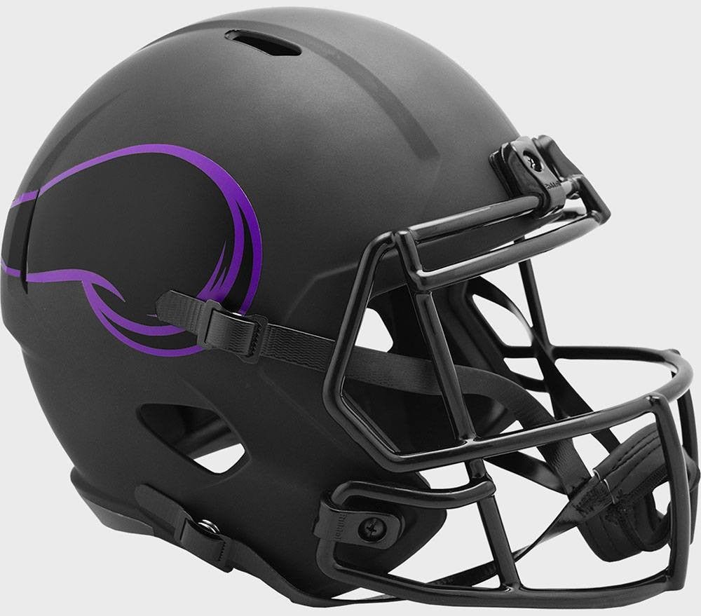 Minnesota Vikings NFL Full Size Eclipse Replica Speed Football Helmet - Authentic Collectible for Fans, Display & Game Day Support