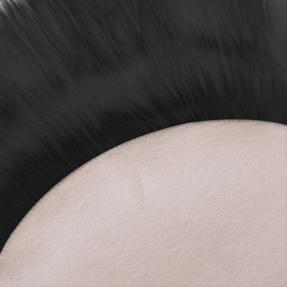 RosieLily Ultra Soft 2x3 Feet Faux Fur Rug - Fluffy Shaggy Area Rug, Machine Washable Sheepskin Carpet for Bedroom, Nursery, Living Room & Kids Room - Cozy Home Decor for Winter & Floor Protection