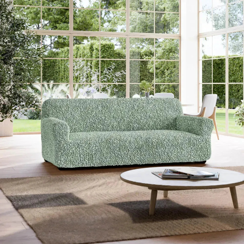 3 Seater Sofa Slipcover - Fuco Cotton Collection | Durable & Stylish Couch Cover for Living Room, Office, or Dorm