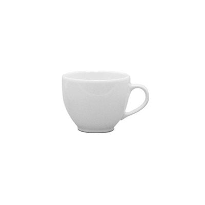 Premium 8 Oz Plain White Tea Cups - Set of 24 Elegant Porcelain Coffee Cups for Home, Cafe & Restaurant Use - Continental Brand Bulk Tea Cup Set for Daily Drinking & Entertaining