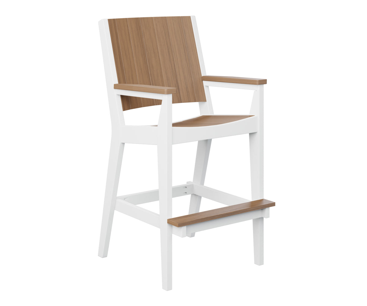 Antique Mahogany on White