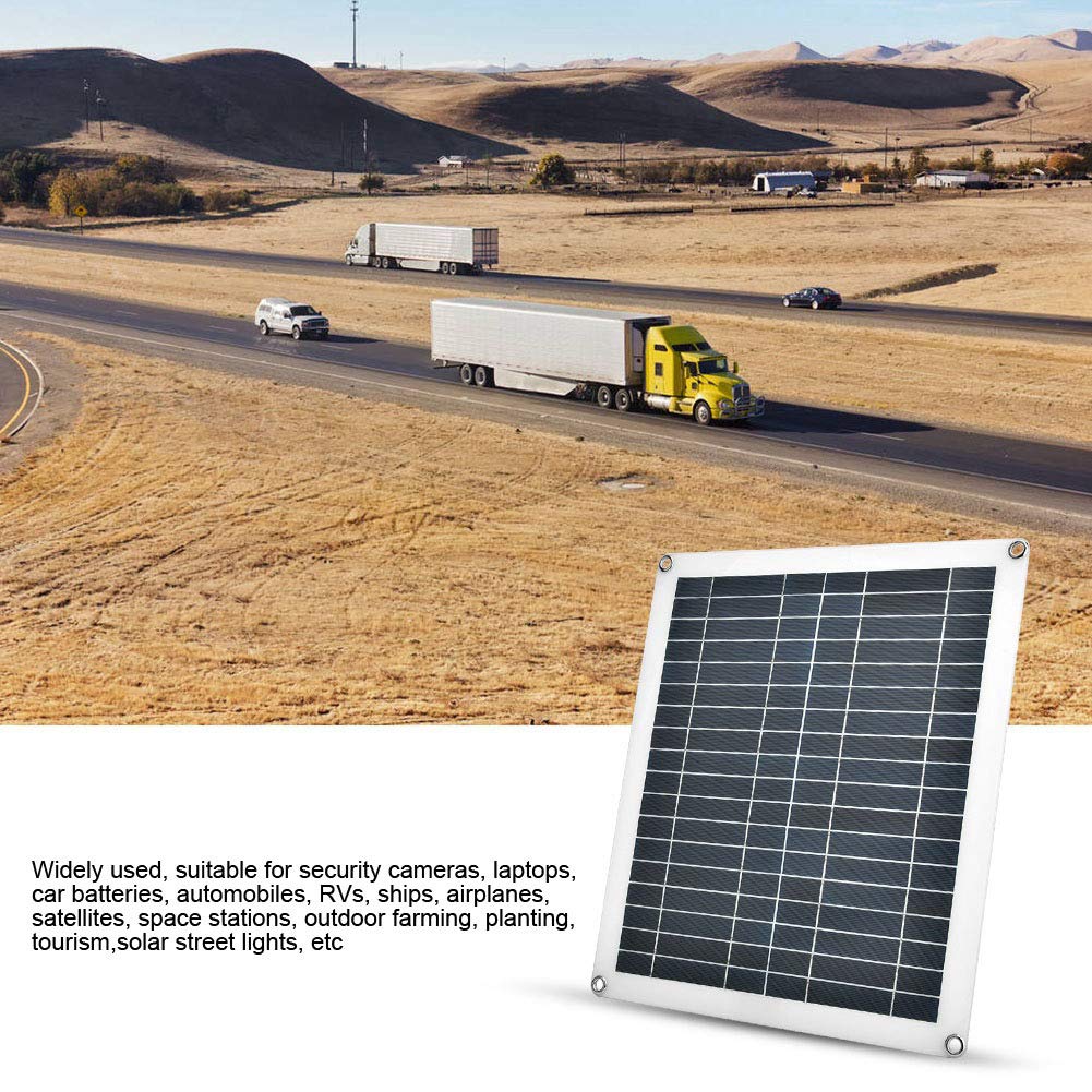 High Efficiency Polycrystalline Solar Panel Controller for Car Batteries - 12V/24V Auto Solar Charge Regulator with LCD Display - Perfect for RVs, Boats, and Off-Grid Power Systems