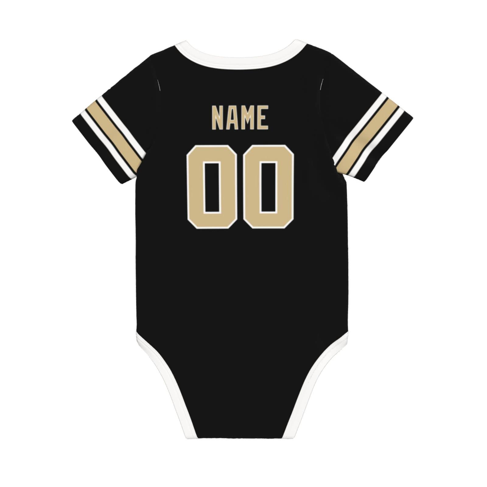 Customized Baby Clothes Set - 100% Cotton Personalized Baby Suit with Name & Number - Perfect for Newborn Gifts, Christening, Birthday & Photo Shoots