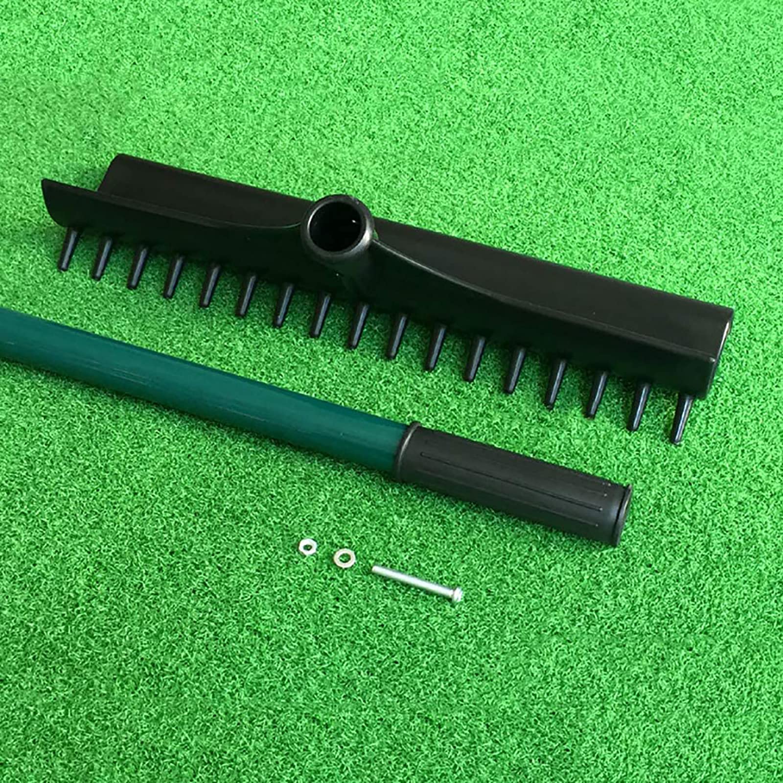 Premium Golf Driving Range Sand Trap Bunker Rake with Ergonomic Grip - Lawn Leveling Tool & Garden Leaf Rake Organizer Kit - Perfect for Golf Course Maintenance, Backyard Landscaping & Yard Work