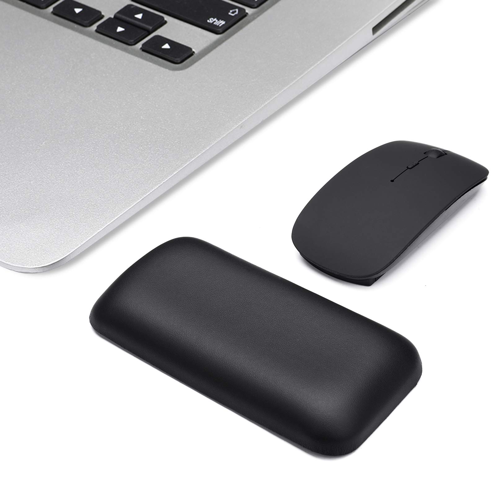 Aelfox Leather-Gel Ergonomic Mouse Wrist Rest Pad - Soft Cushion Support for Wrist Pain Relief (5.51 x 2.76 x 0.71 Inch) - Perfect for Office, Home & Gaming Setup