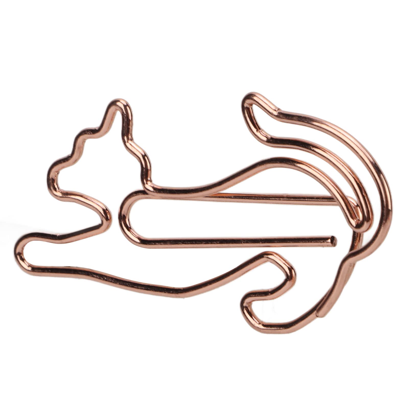Cute Cat Shaped Paper Clips - Rustproof Durable Metal Office Supplies for Memos, Notes & Documents | Perfect for School, Office & Home Organization