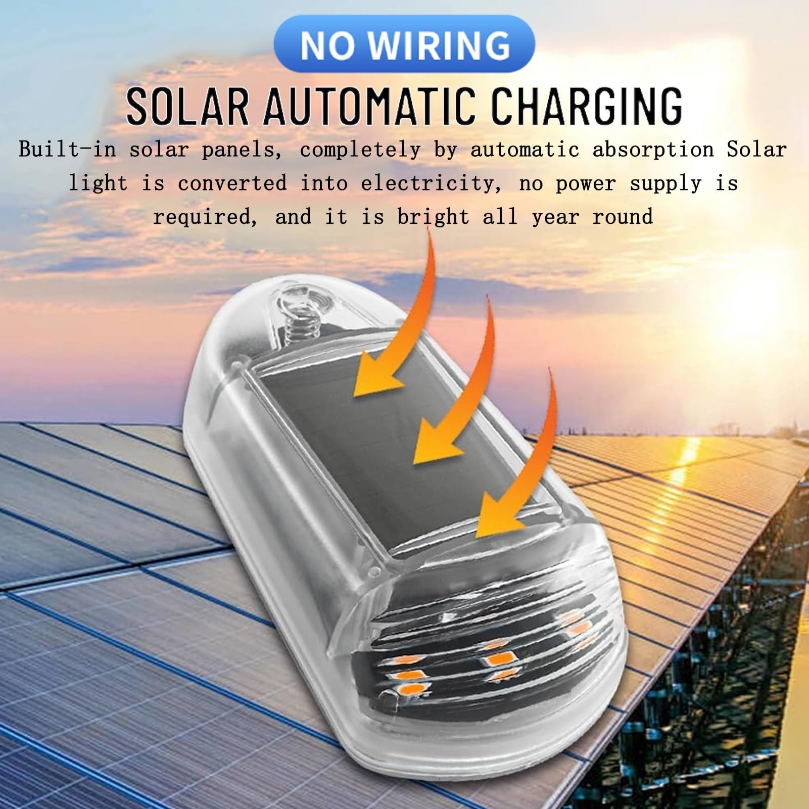 2024 Solar Truck Cab Lights - Wireless, 7 Colors, App Control for Cars & Trucks