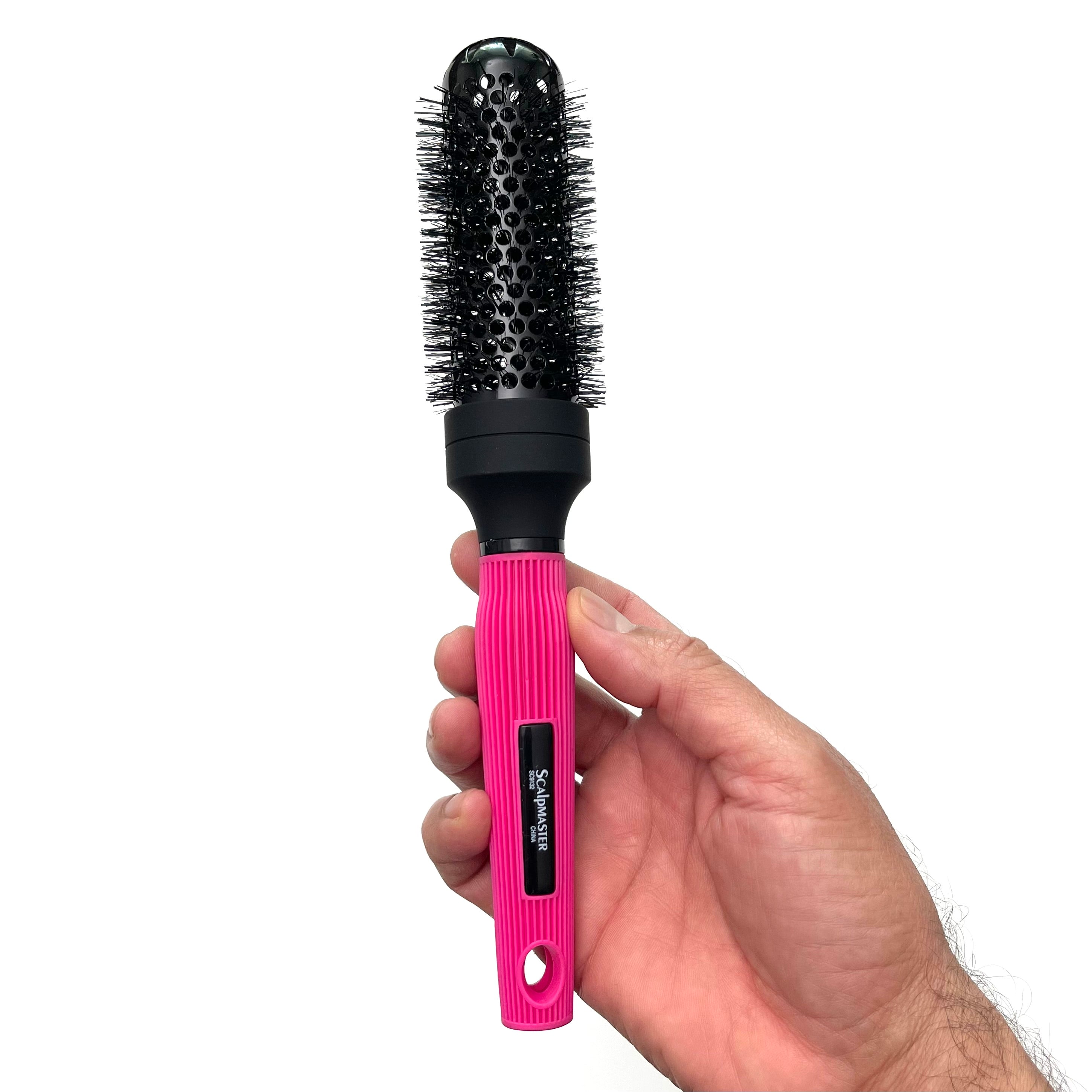 Scalpmaster Professional Hair Brush Set - 7-Piece Round, Paddle, Styling & Thermal Brushes for Blow Drying & Salon-Quality Styling at Home