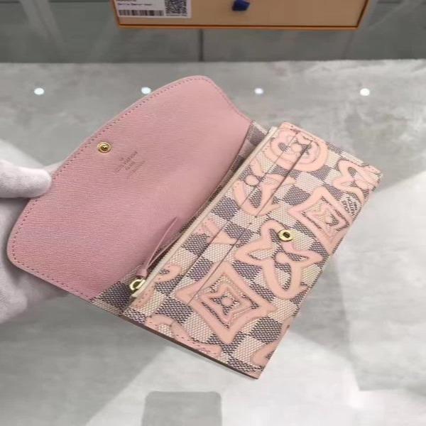 Authentic LV Emilie Wallet in Damier Azur Canvas - Luxury Women's Designer Wallet for Everyday Use & Travel Accessories