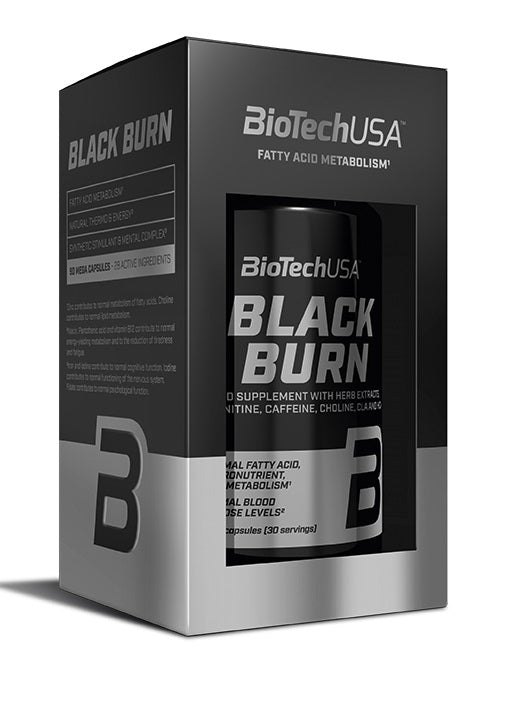 BioTechUSA Black Burn 90 Mega Caps - Premium Fat Burner & Weight Loss Supplement for Men & Women - Boost Metabolism & Energy for Gym, Workouts & Active Lifestyle
