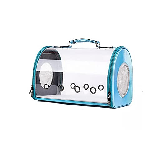 CHENGGUAN Airline Approved Pet Carrier Backpack - Panoramic Transparent Space Capsule Design for Cats & Small Dogs, Portable Shoulder Chest Bag for Travel, Hiking & Vet Visits (Blue)