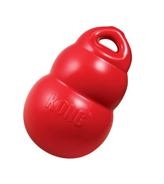 Kong Bounzer Interactive Dog Toy - Durable Chew Toy for Large & Small Dogs - Fun Bouncing Fetch Toy for Indoor & Outdoor Play - Perfect for Training, Exercise, and Anxiety Relief