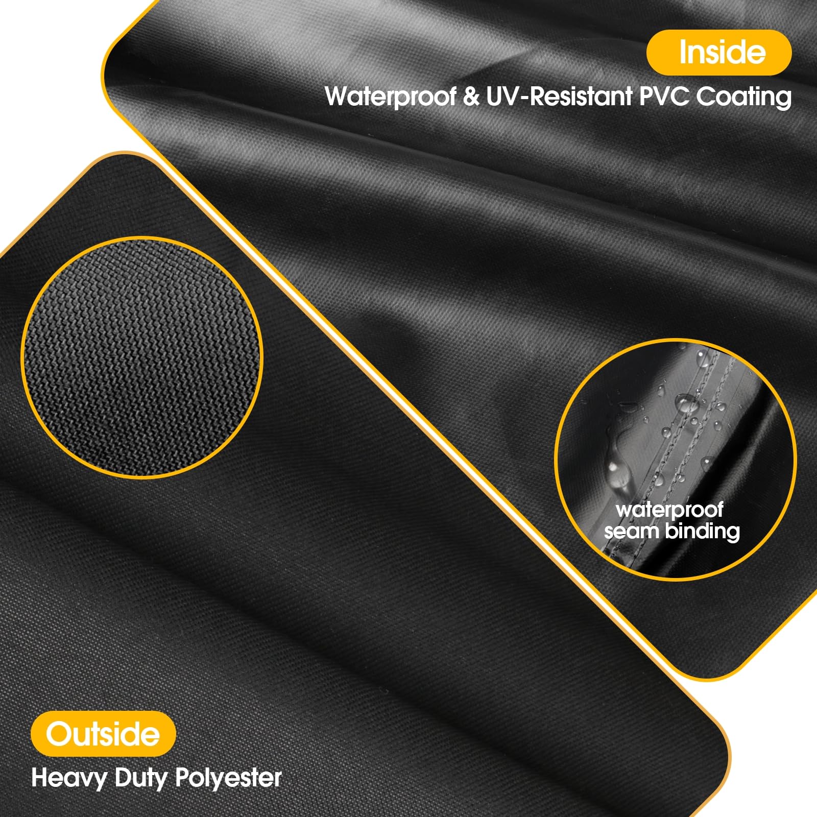 Heavy Duty Waterproof Grill Cover for Blackstone 1555 & 1550 Tailgater Gas Grill and Griddle Combo - Outdoor BBQ Protection for Camping, Tailgating & Backyard Cooking