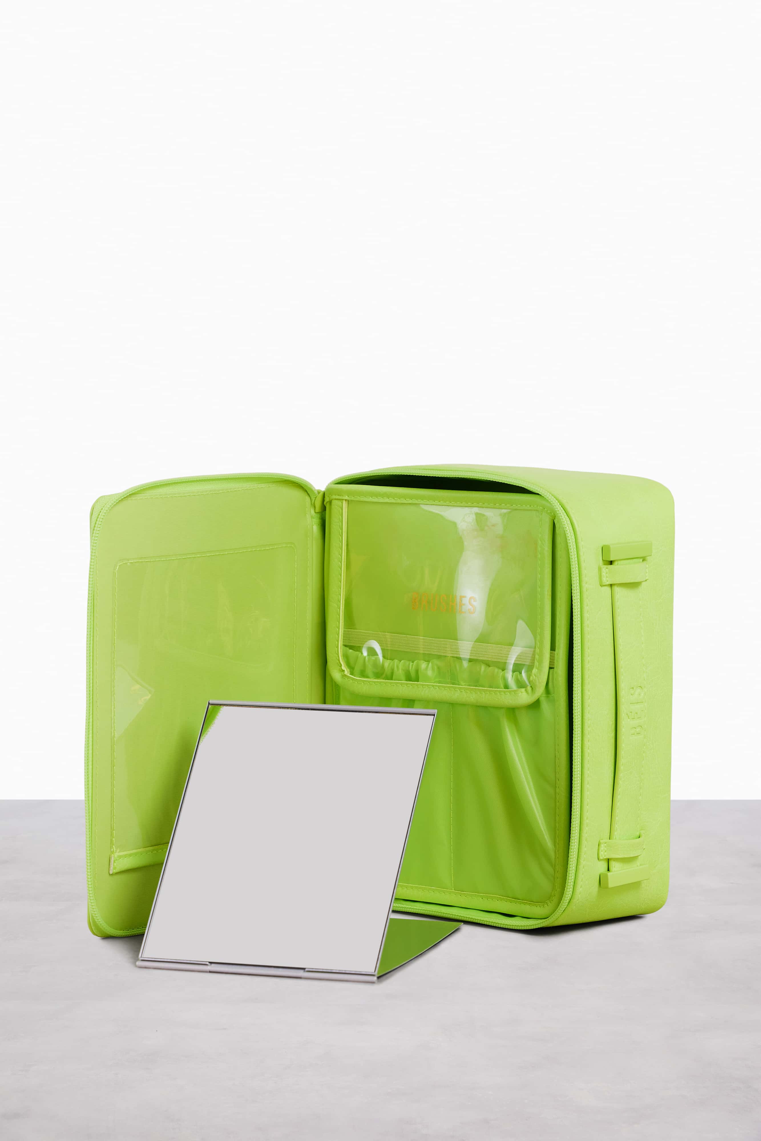 Premium Citron Cosmetic Case - Travel Makeup Organizer for Women | Waterproof & Spacious Design for Toiletries, Brushes & Skincare | Perfect for Travel, Gym & Daily Use
