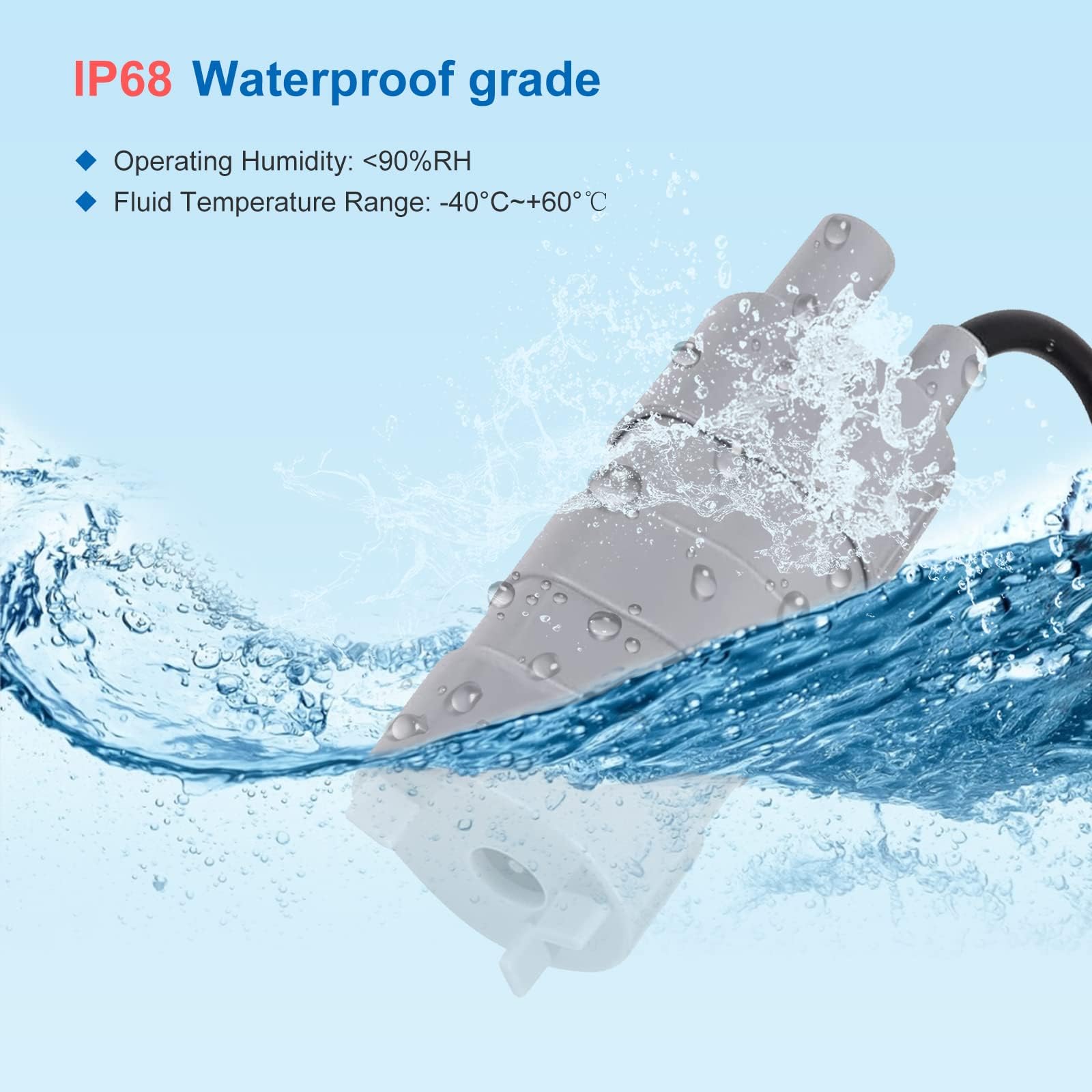 12V Submersible Water Pump 840L/H High Flow for RV, Aquarium, Pond, Water Fountains, Hydroponic Systems - Ideal for Outdoor, Garden & Home Use