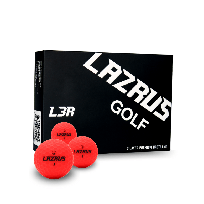 Lazrus L3R Premium 3-Piece Urethane Golf Balls for Men & Women - High Performance, Soft Feel, Long Distance - Perfect for Tournament Play & Practice Rounds