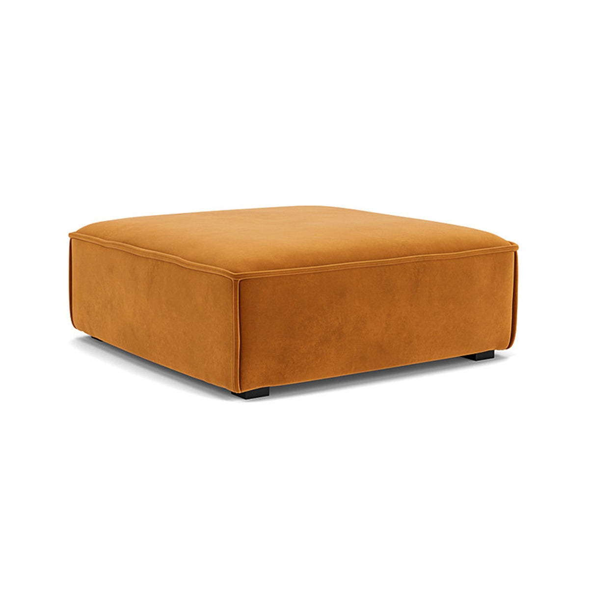 Premium Daphne Velvet Extra Large Footrest - Soft & Supportive Ottoman for Living Room, Office & Bedroom - Comfortable Foot Rest Stool for Relaxing, Working & Nursing (Grey)