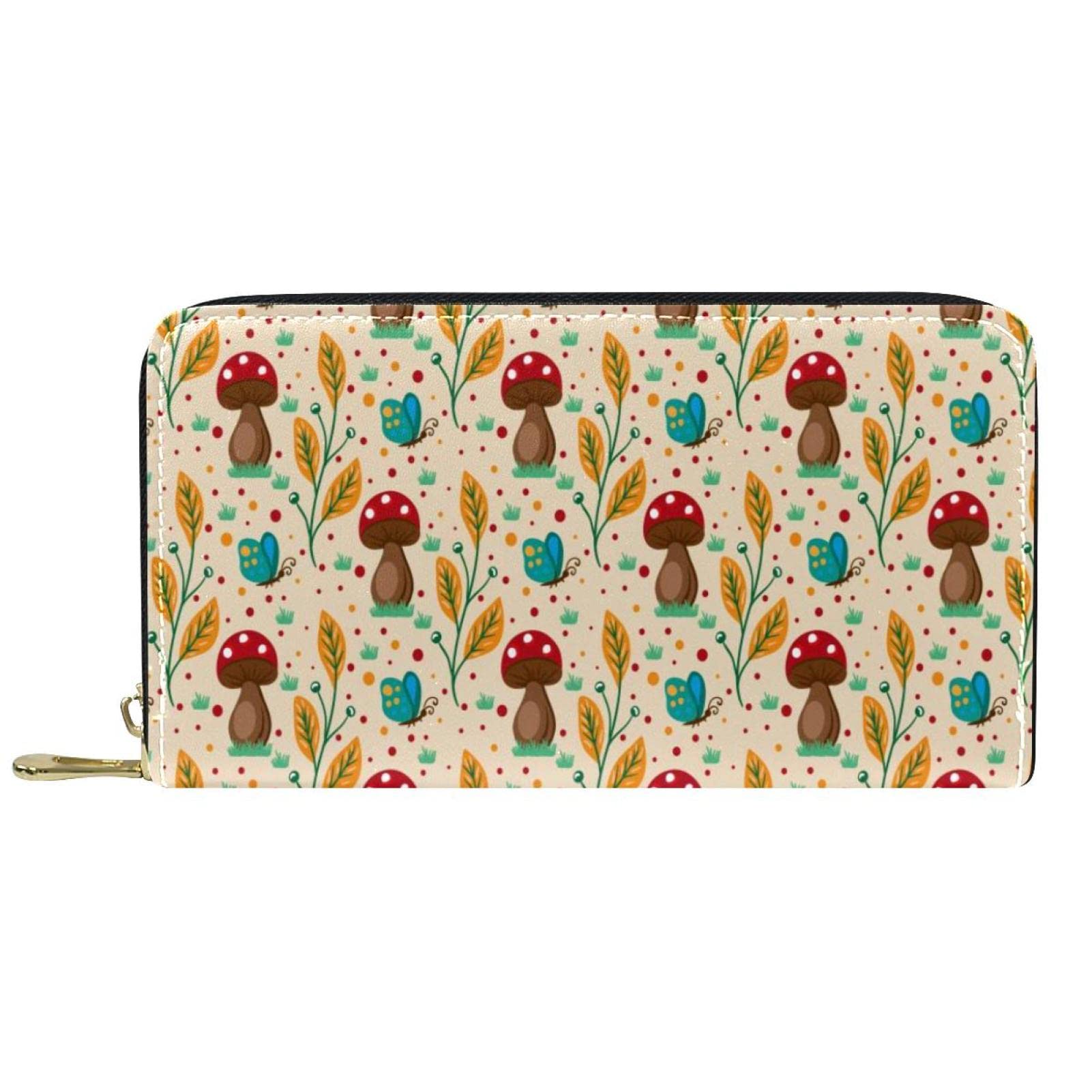 Leather Wallet Clutch for Women & Men - Travel & Daily Use