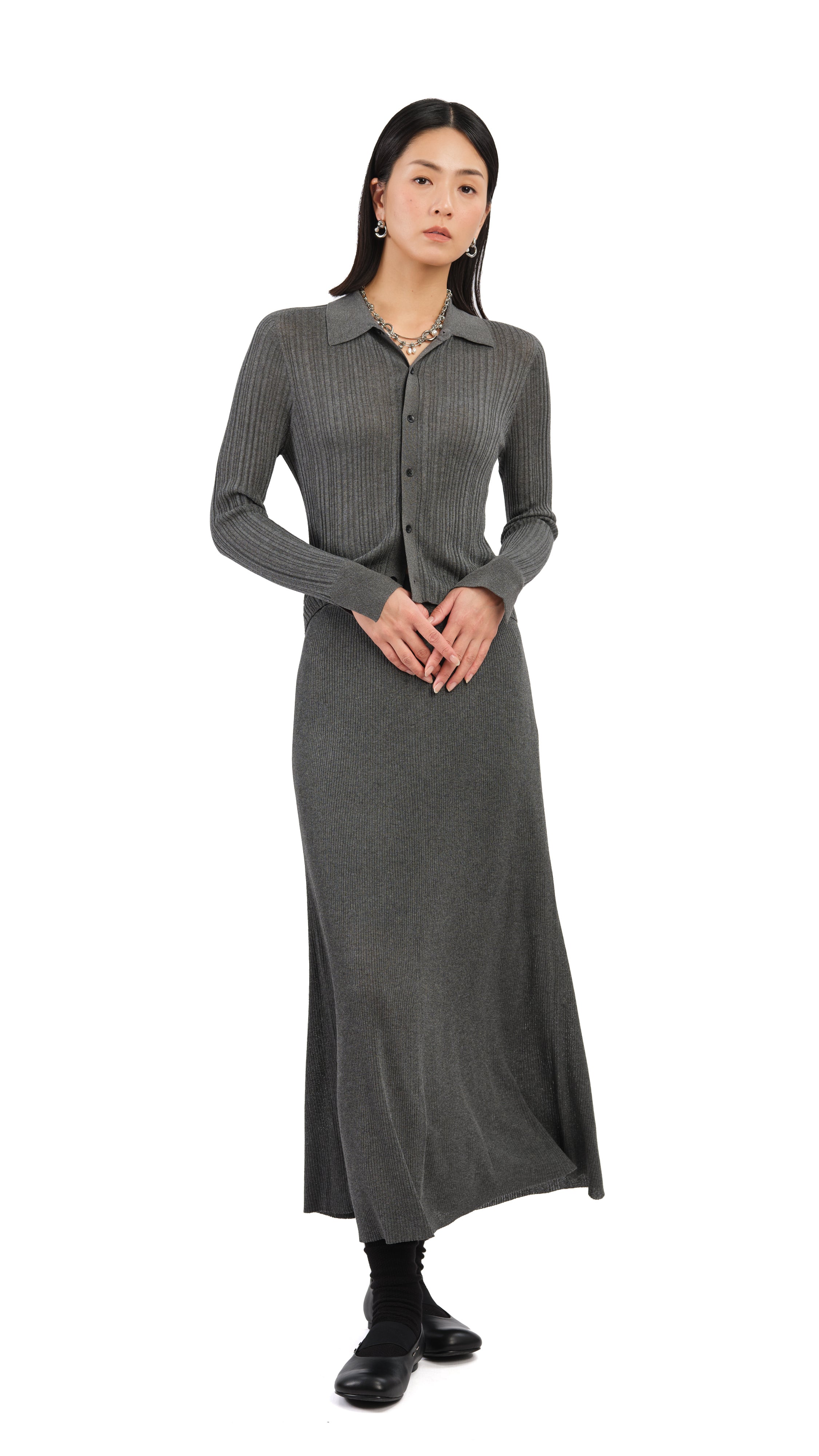 Stylish Lurex Knit Skirt for Women - Trendy Metallic Party Skirt | Perfect for Night Out, Holiday Events & Special Occasions