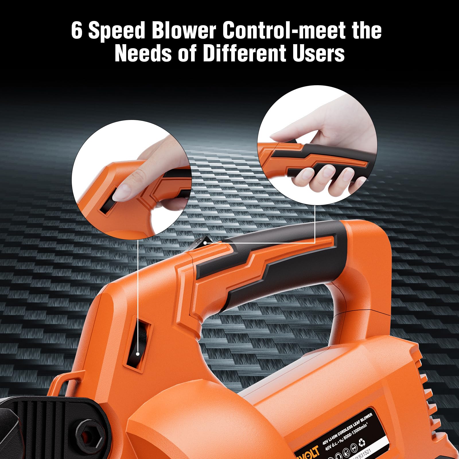 AIVOLT 40V Cordless Leaf Blower Vacuum Mulcher - 600CFM 150MPH 3-in-1 Battery Powered Leaf Blower with 4.0Ah Battery & Charger - Perfect for Lawn Care, Yard Cleaning, and Leaf Removal