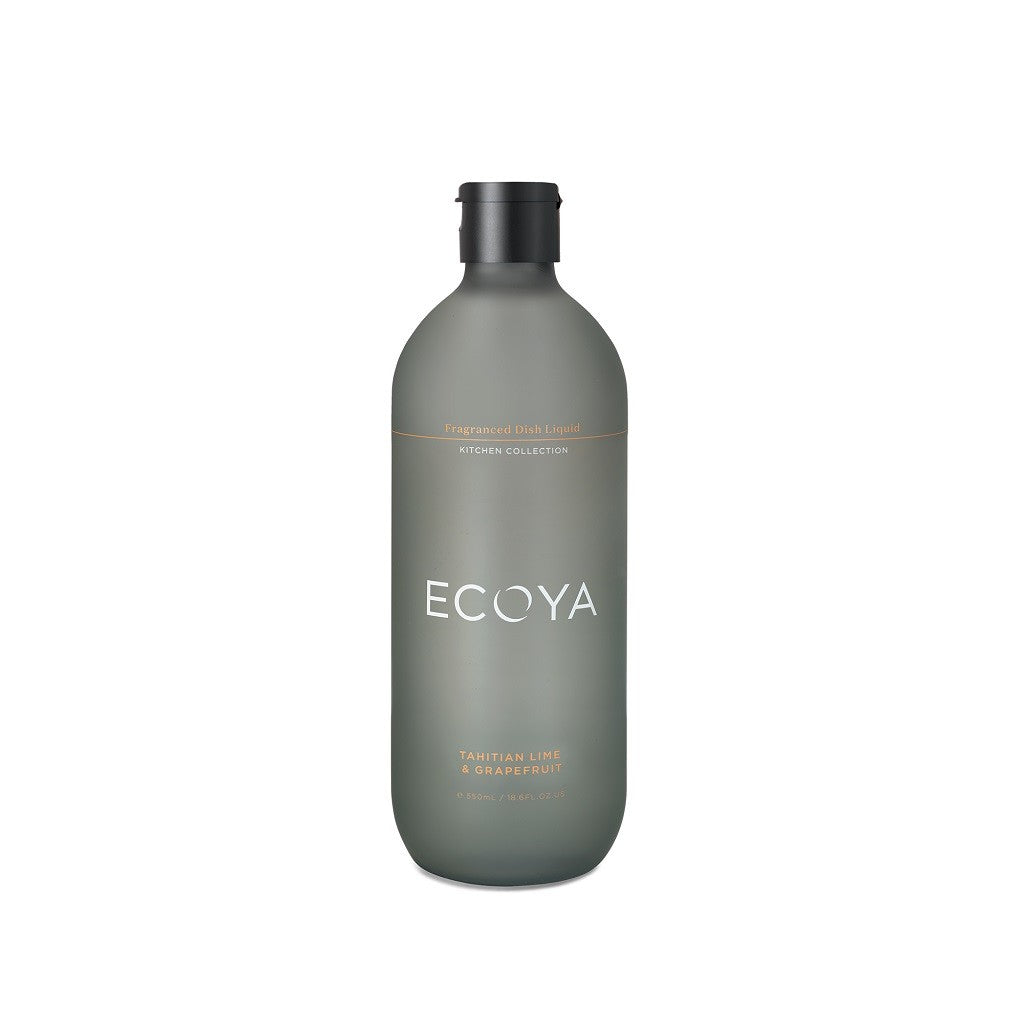 Ecoya Dish Liquid Soap 550ml - Tahitian Lime & Grapefruit Scent | Natural Kitchen Cleaner for Dishes, Hands & Surfaces | Perfect for Home, Restaurant & Commercial Use