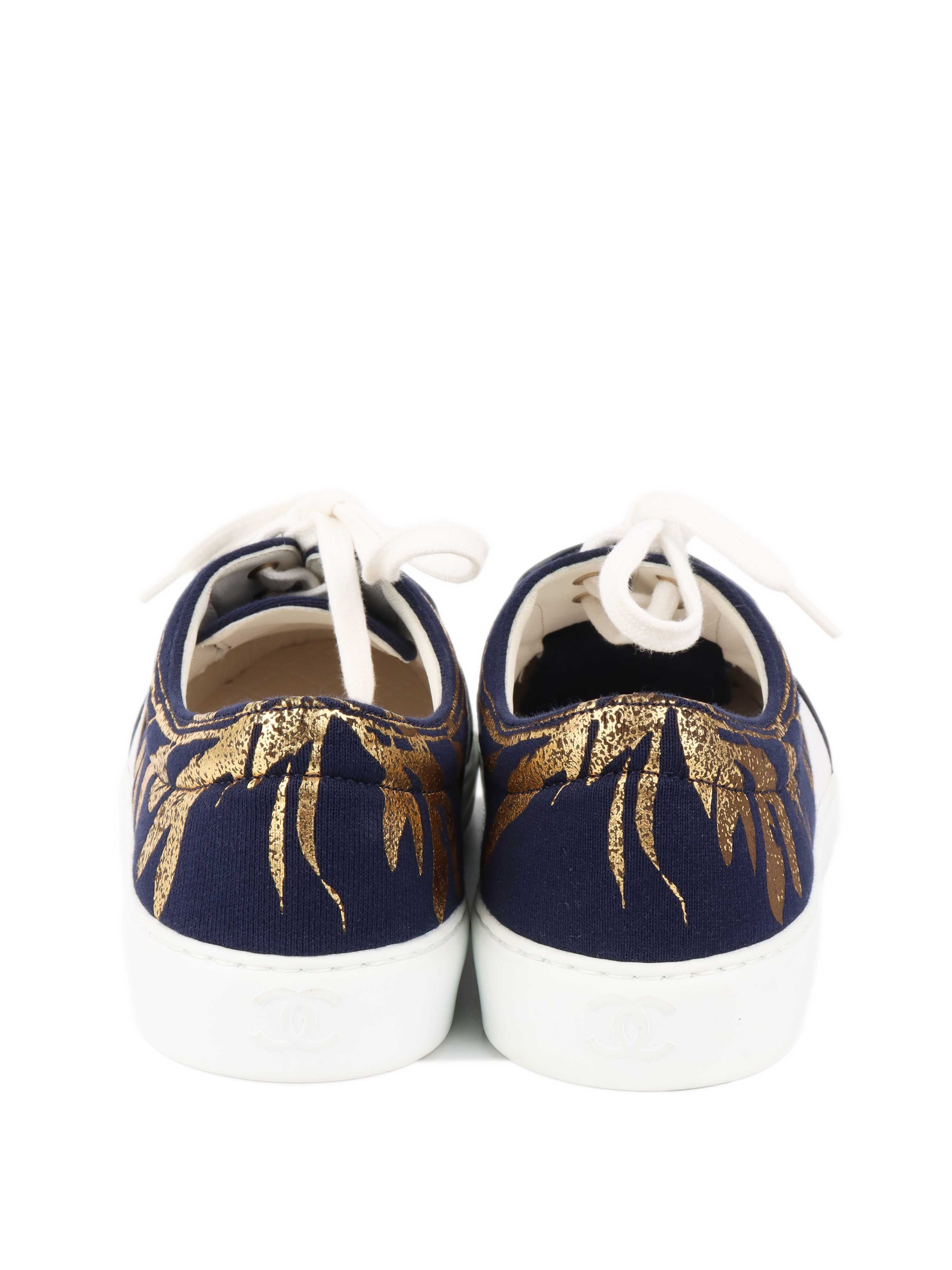 Chanel Navy Blue Sneakers for Women - Luxury Casual Shoes for Running, Walking & Everyday Wear | Comfortable & Stylish Designer Footwear