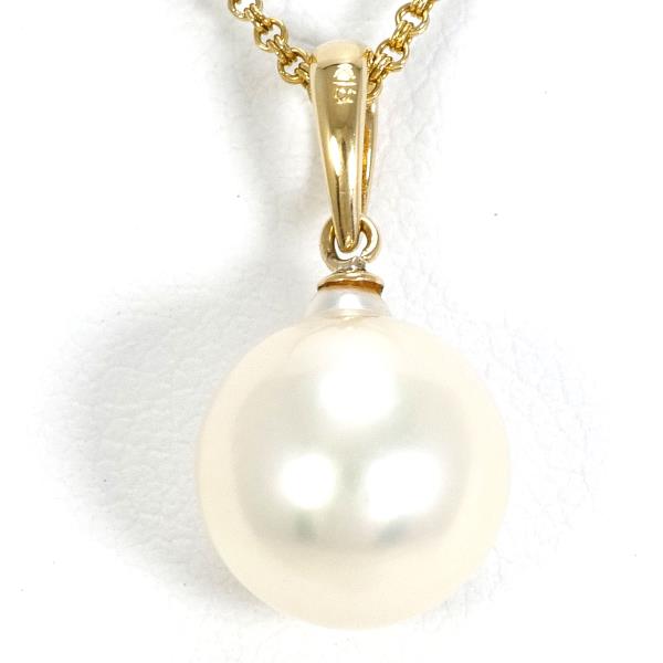 18K Yellow Gold Pearl Necklace for Women - Elegant Luxury Jewelry Gift for Wedding, Anniversary & Special Occasions