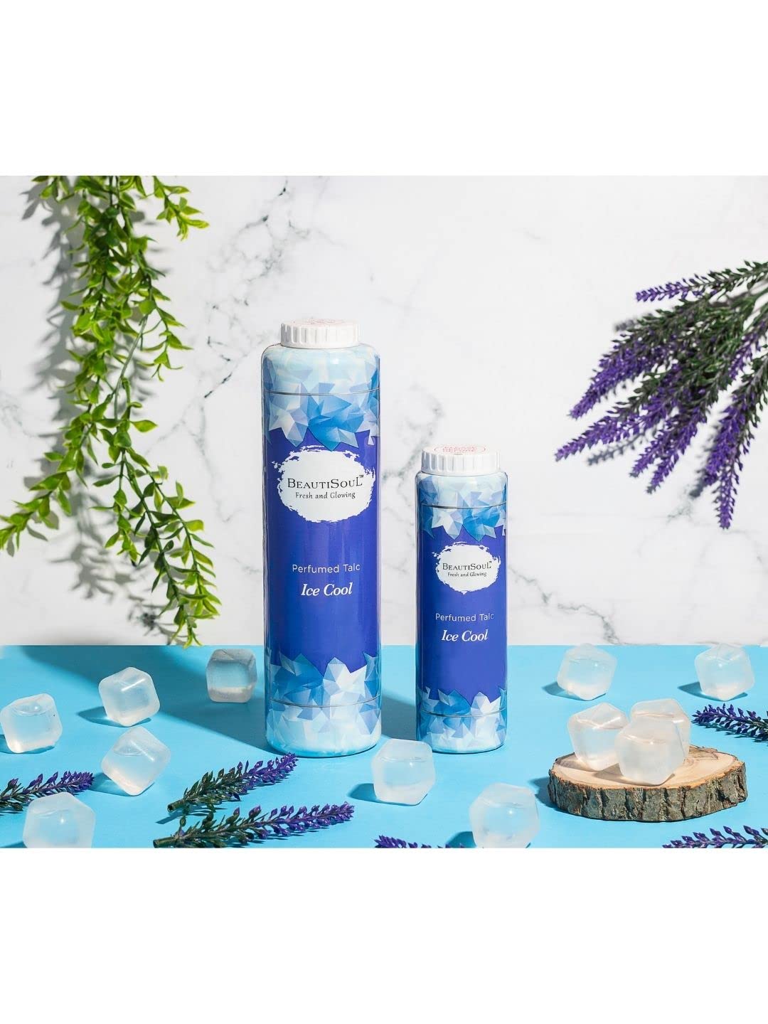 Beautisoul Ice Cool Perfumed Talcum Powder | Prickly Heat Cooling Powder for Summer | 300g + 100g Combo | Body Cooling Powder for Hot Weather & Heat Rash Relief | Perfect for Outdoor Activities, Gym & Daily Use