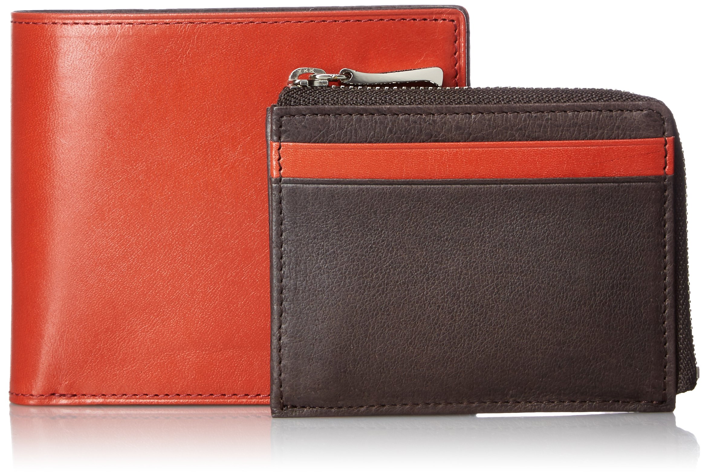 TAKEO KIKUCHI Genuine Leather Men's Wallet - Slim Bifold RFID Blocking Credit Card Holder for Business & Travel - Perfect Gift for Dad, Husband, Boyfriend
