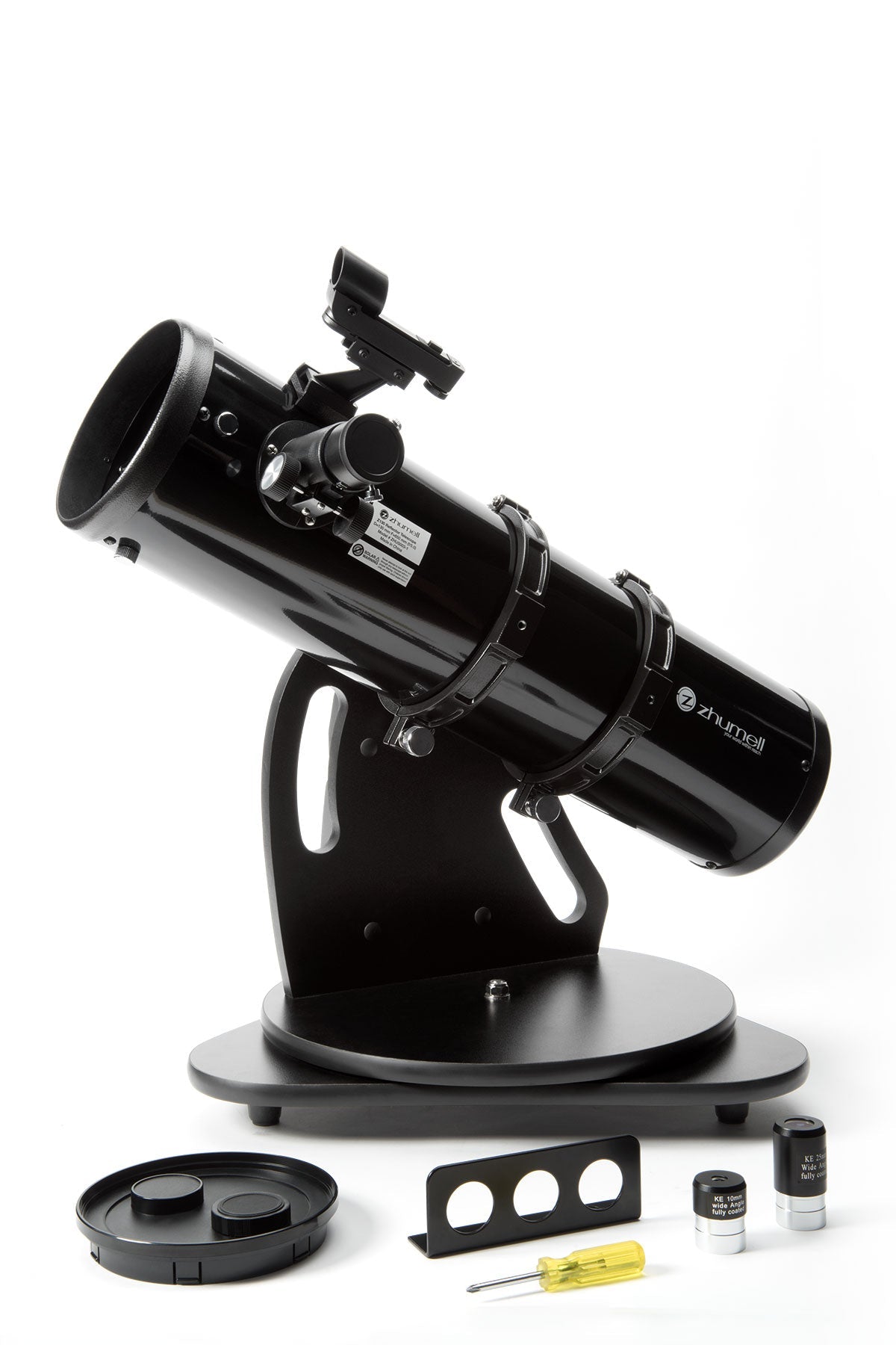 Zhumell Z130 Portable Altazimuth Reflector Telescope - 130mm Aperture Astronomy Telescope for Beginners & Kids - Stargazing, Moon Observation & Backyard Astronomy