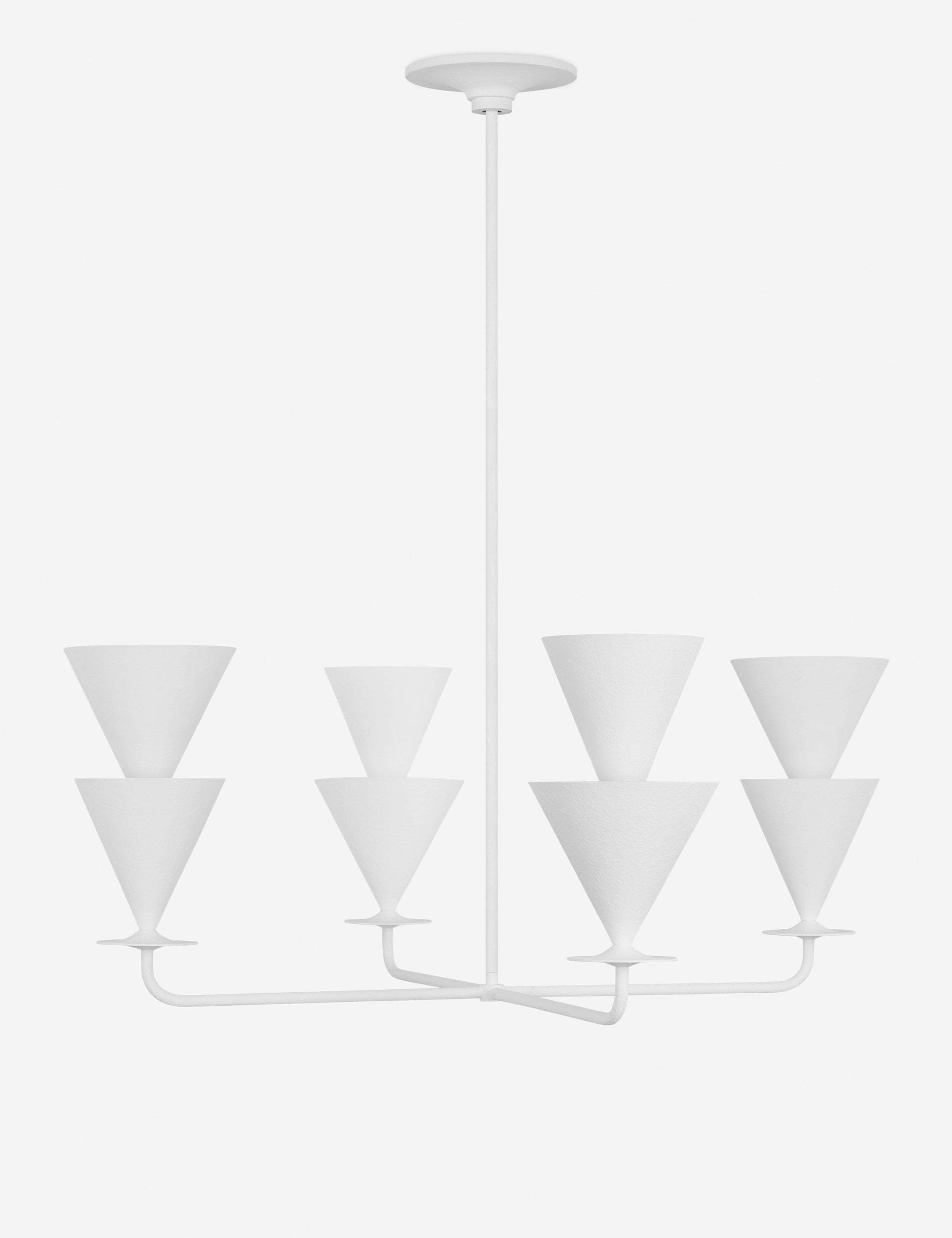 Stylish Cornet Chandelier by Christiane Lemieux - Modern Crystal Ceiling Light Fixture for Dining Room, Living Room & Bedroom Decor