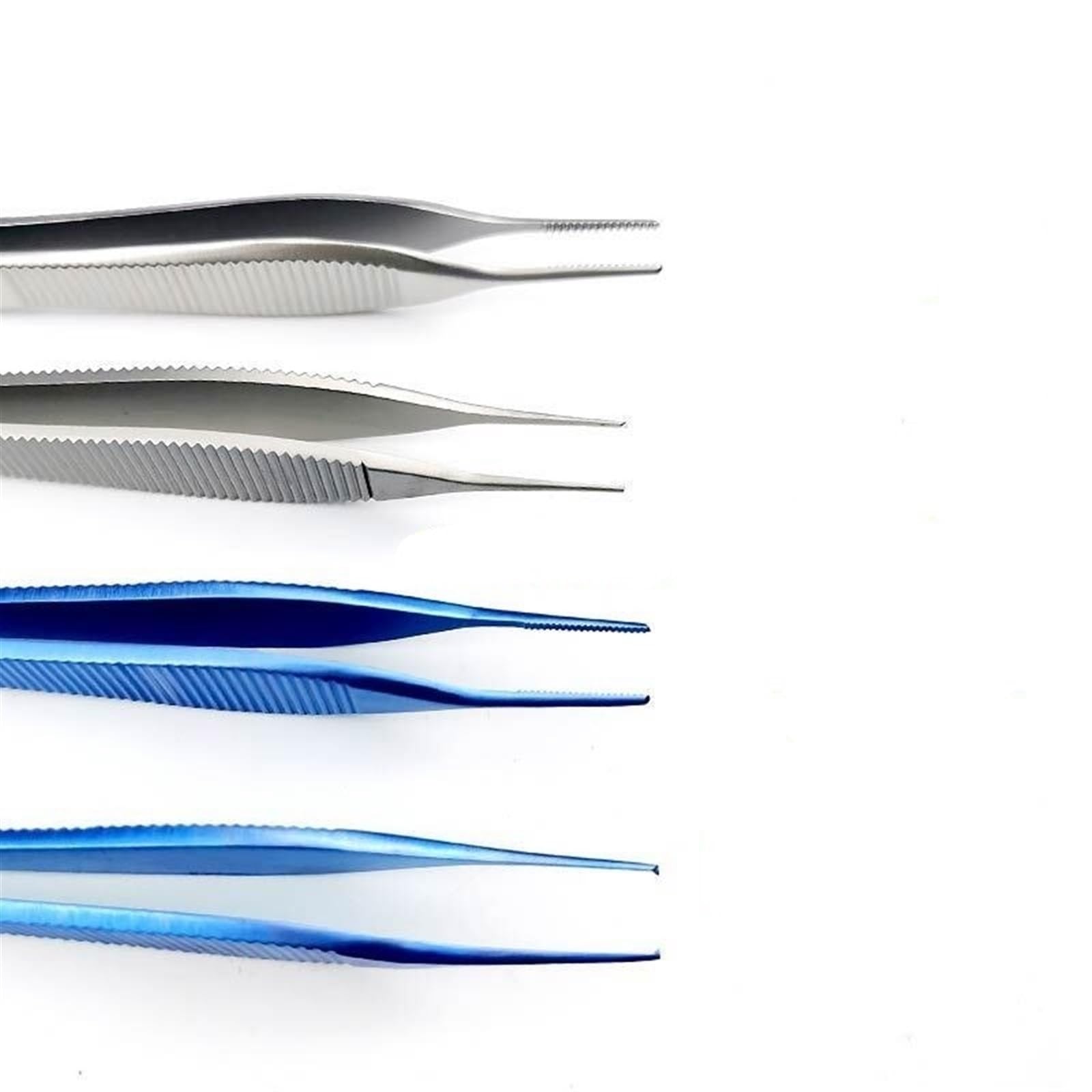 Professional Stainless Steel Hair Removal Tweezers - Precision Nose & Cartilage Tweezers for Eyebrows, Splinters & Ingrown Hairs (Silver) - Perfect for Home Salon, Travel & First Aid Kits