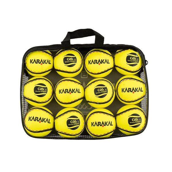 Karakal Match Sliotar Size 5 - Premium Hurling Balls (Dozen Pack) for Training & Competitive Play