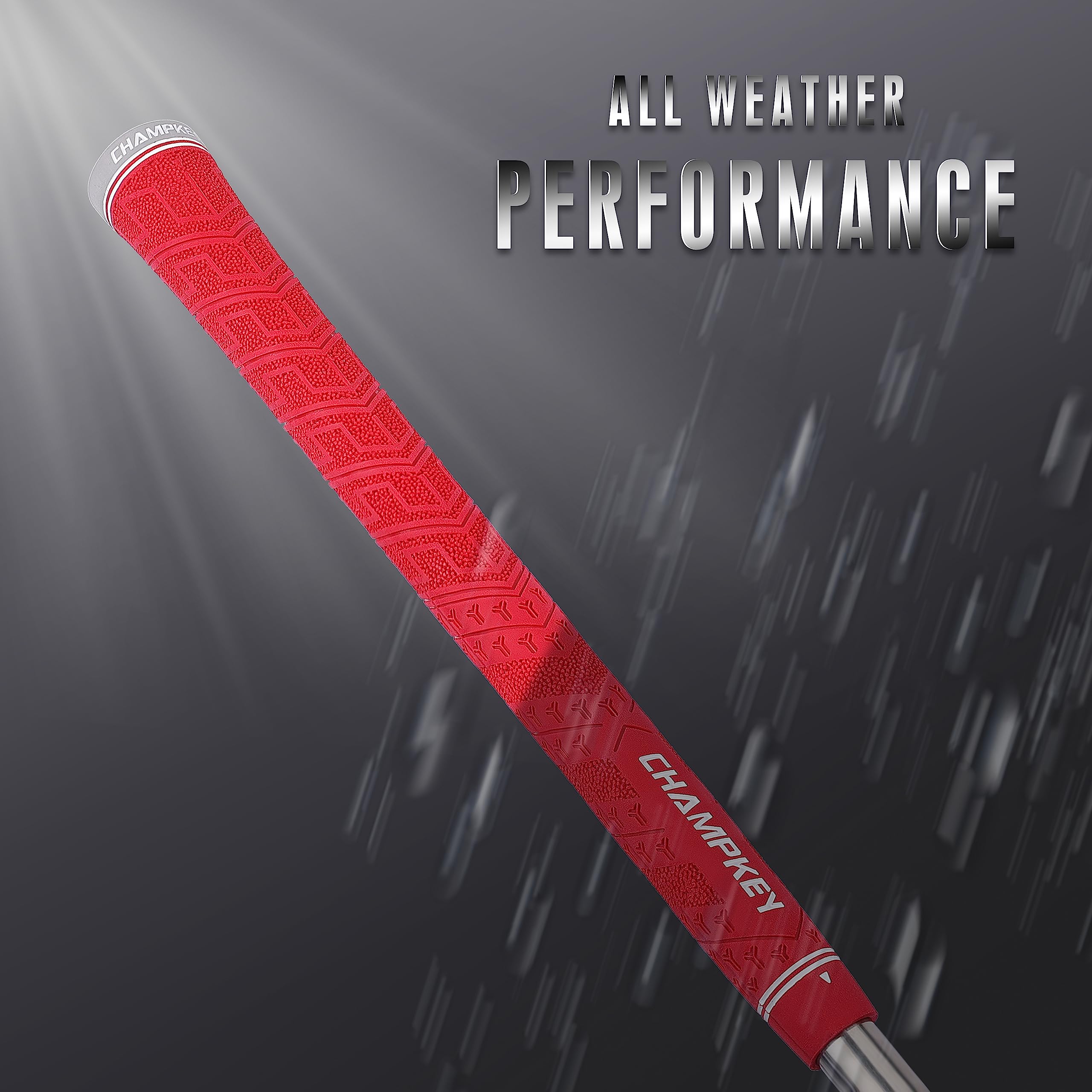 CHAMPKEY Y-PRO Performance Rubber Golf Grips 13 Pack with All Repair Kits - All Weather Control Golf Club Grips for Men & Women - Excellent Traction and Control Golf Rubber Grips for Driving Range, Practice & Tournament Play